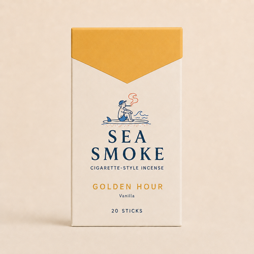 Sea Smoke Golden Hour pack, closed, warm golden top panel