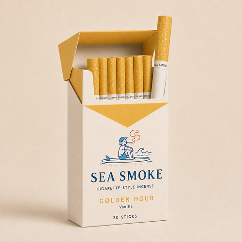 Sea Smoke Golden Hour pack open at an angle